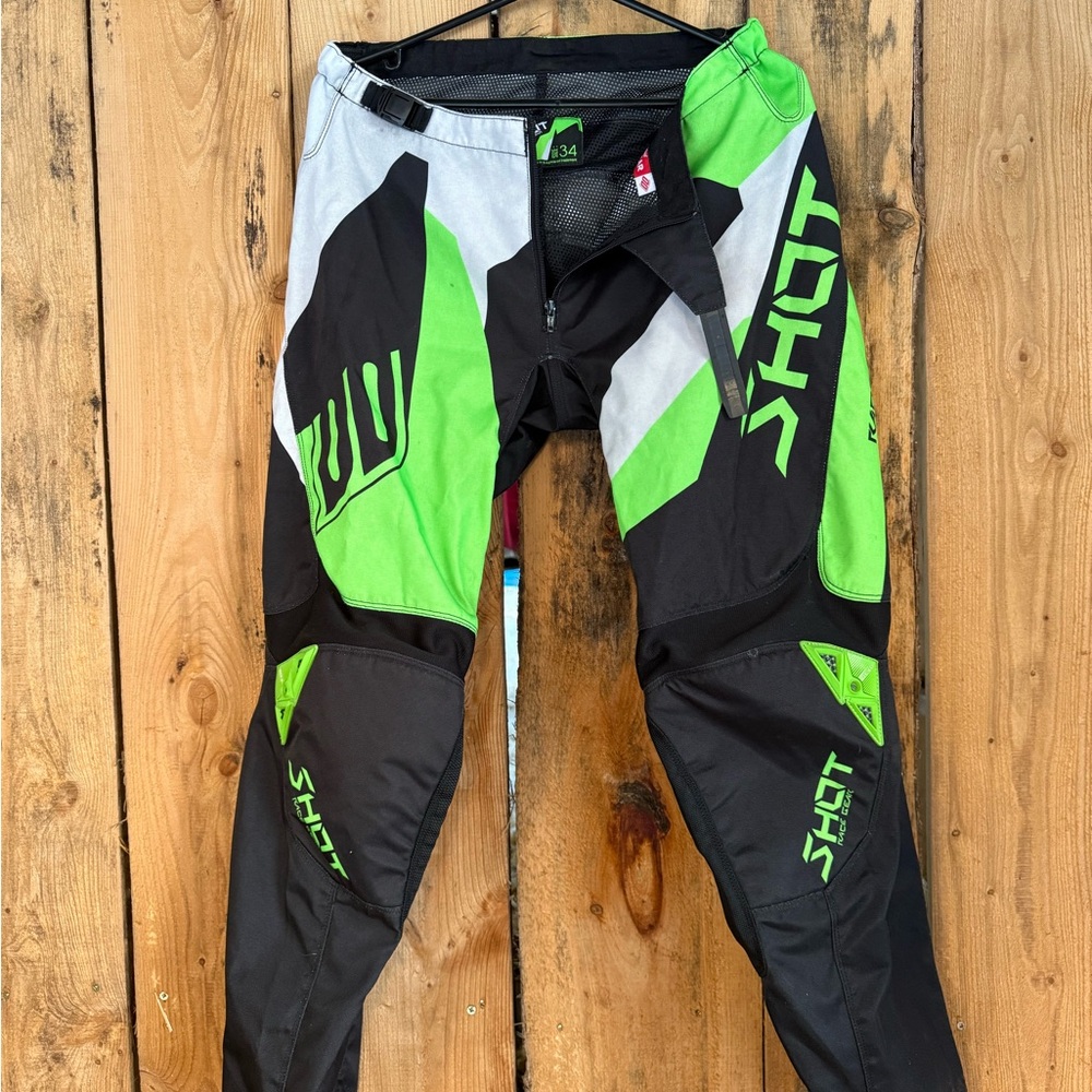 Green and Black Men's Pants